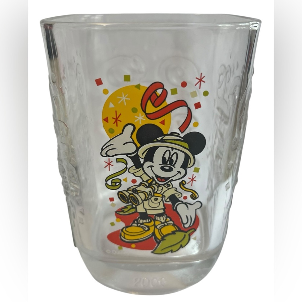 Vintage 2000 Mickey Mouse Animal Kingdom McDonald’s celebration glass